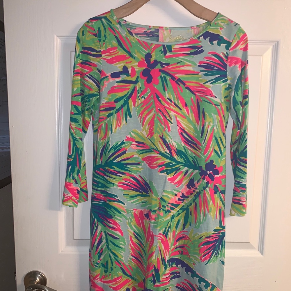 Lilly Pulitzer 3/4 Sleeve Palm Dress
